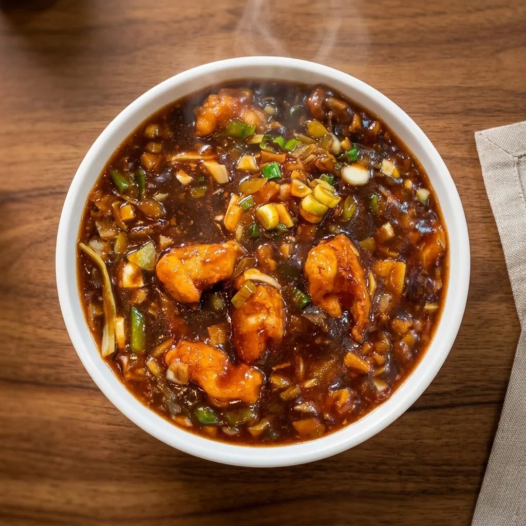 Best Chicken Manchurian at Chilli Peppers Indo-Chinese restaurant in Ellerslie, Edmonton, AB
